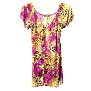 Vibrant Animal Print Blouse